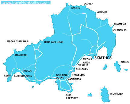 Map of Skiathos